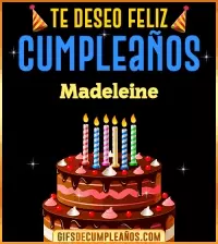 GIF Te deseo Feliz Cumpleaños Madeleine